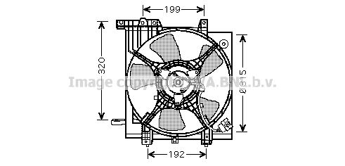 AVA QUALITY COOLING Tuuletin, moottorin jäähdytys SU7502